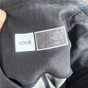 Lole Black Performance Active Top with Interior Logo